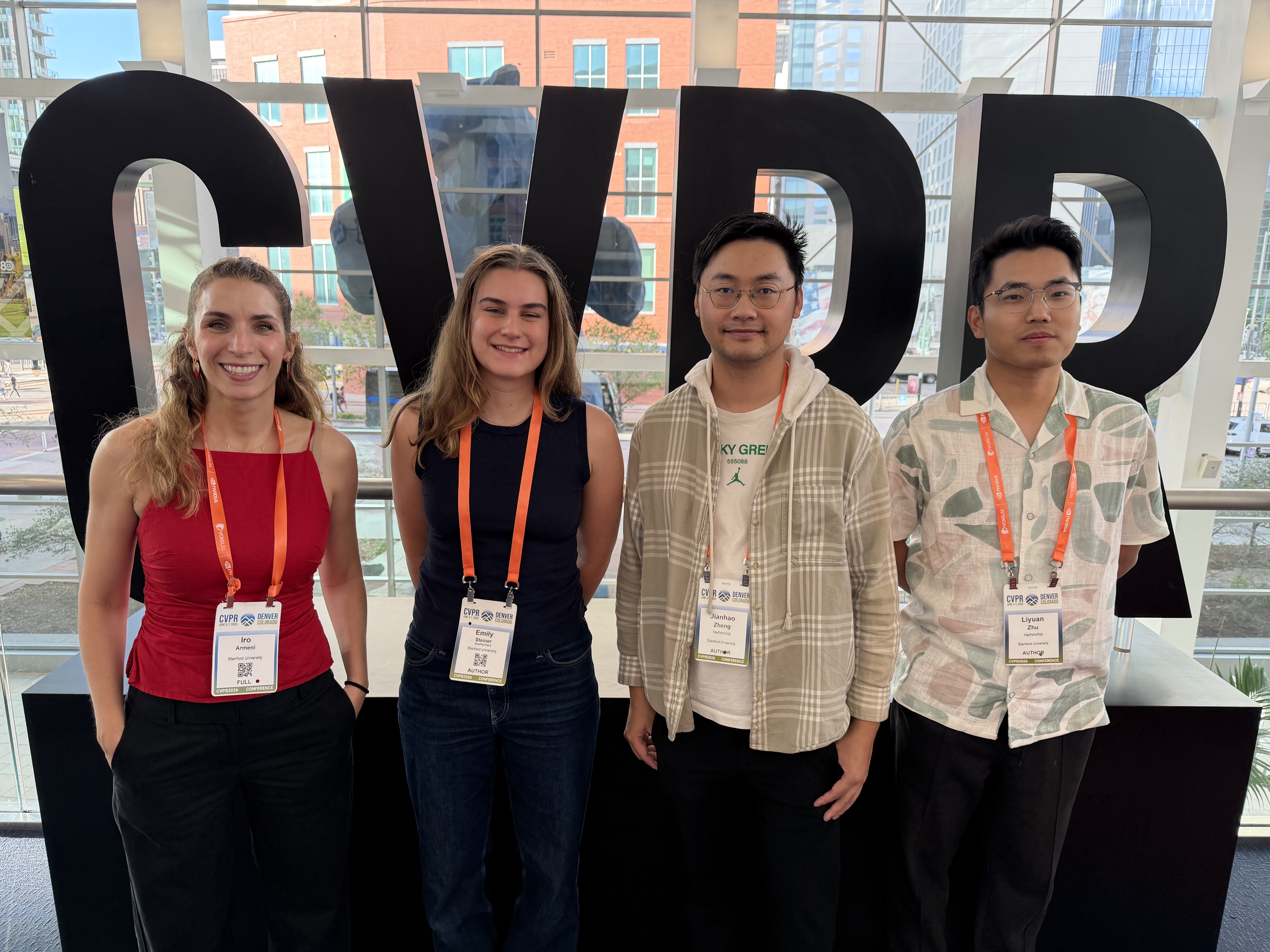 Members of the Gradient Spaces group while attending the CVPR 2026 conference.